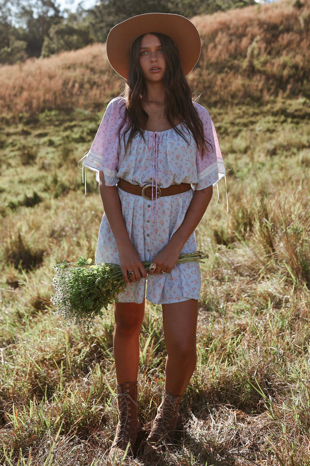 Cottage Mini Dress ~ Periwinkle [SECONDS/SAMPLES]